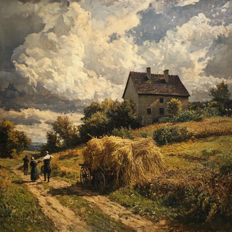 The Barbizon School Oil Paintings Style