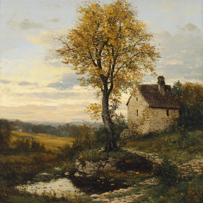 The Barbizon School Oil Paintings Style
