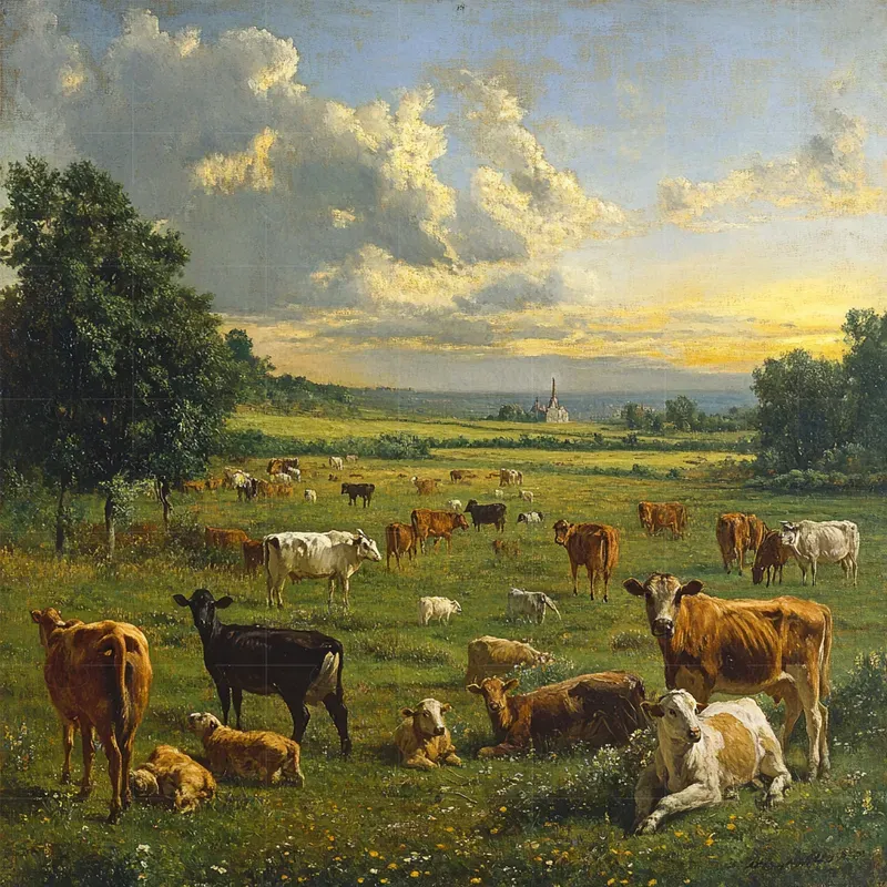 The Barbizon School Oil Paintings Style
