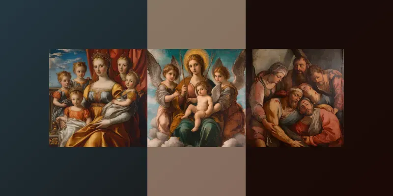 Mannerism Inspired Oil Paintings Art generated by undefined