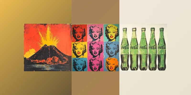 Echoes Of Andy Warhol Pop Art generated by undefined