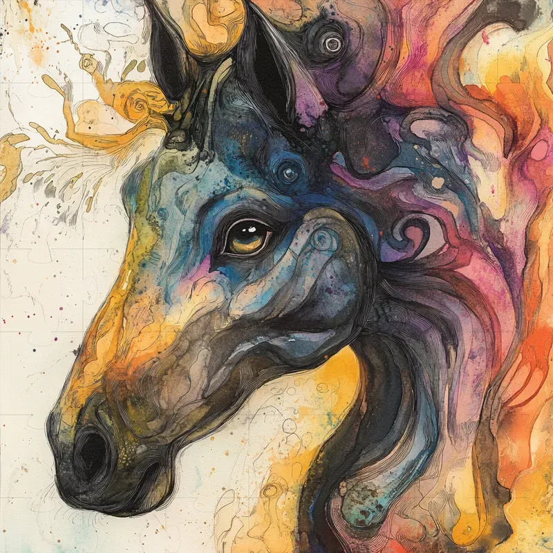 Psychedelic Watercolor Artworks