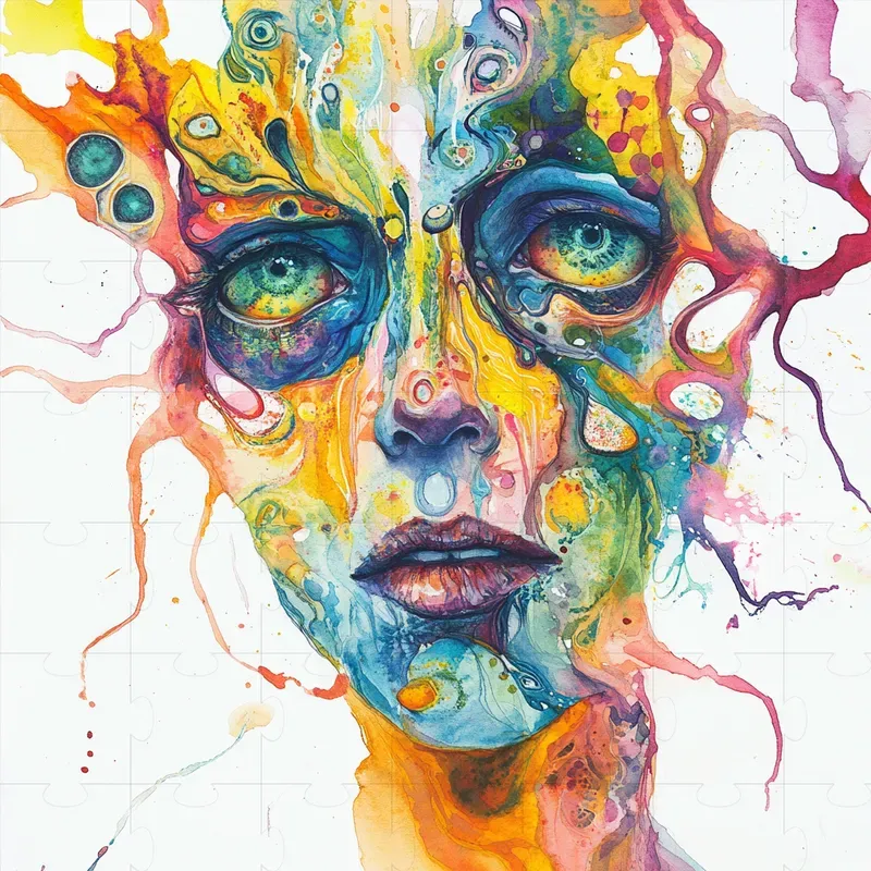 Psychedelic Watercolor Artworks