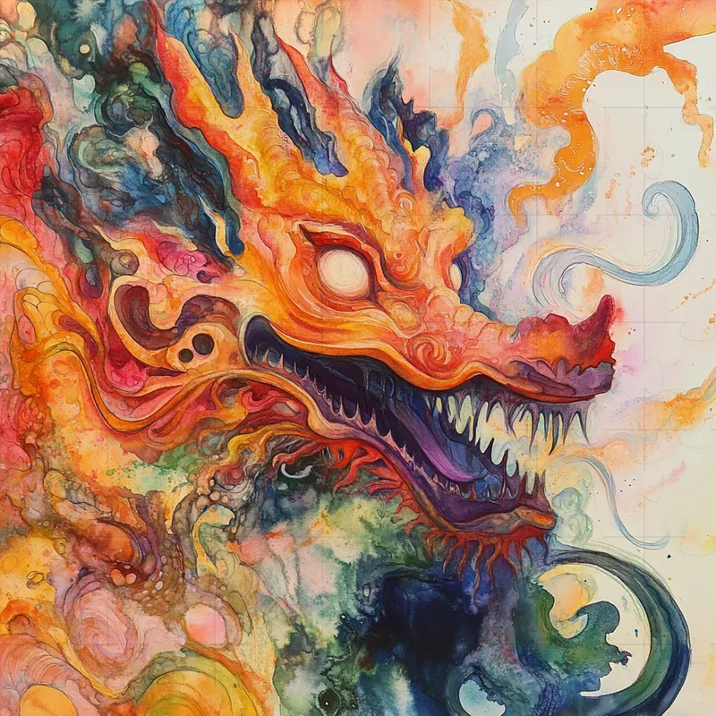 Psychedelic Watercolor Artworks