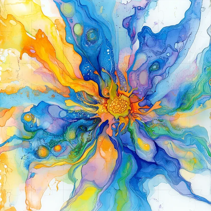 Psychedelic Watercolor Artworks