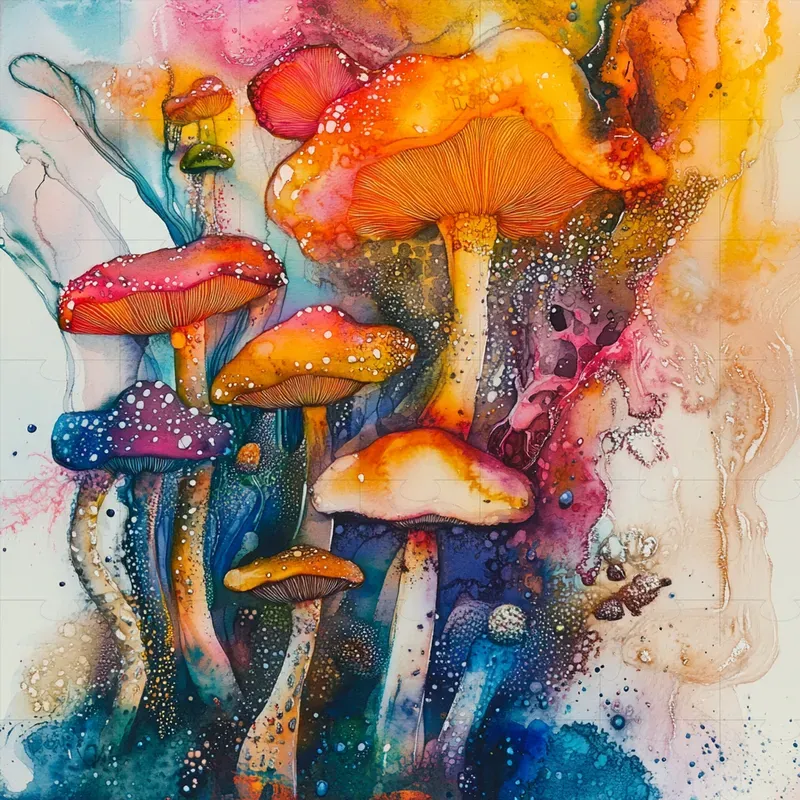 Psychedelic Watercolor Artworks