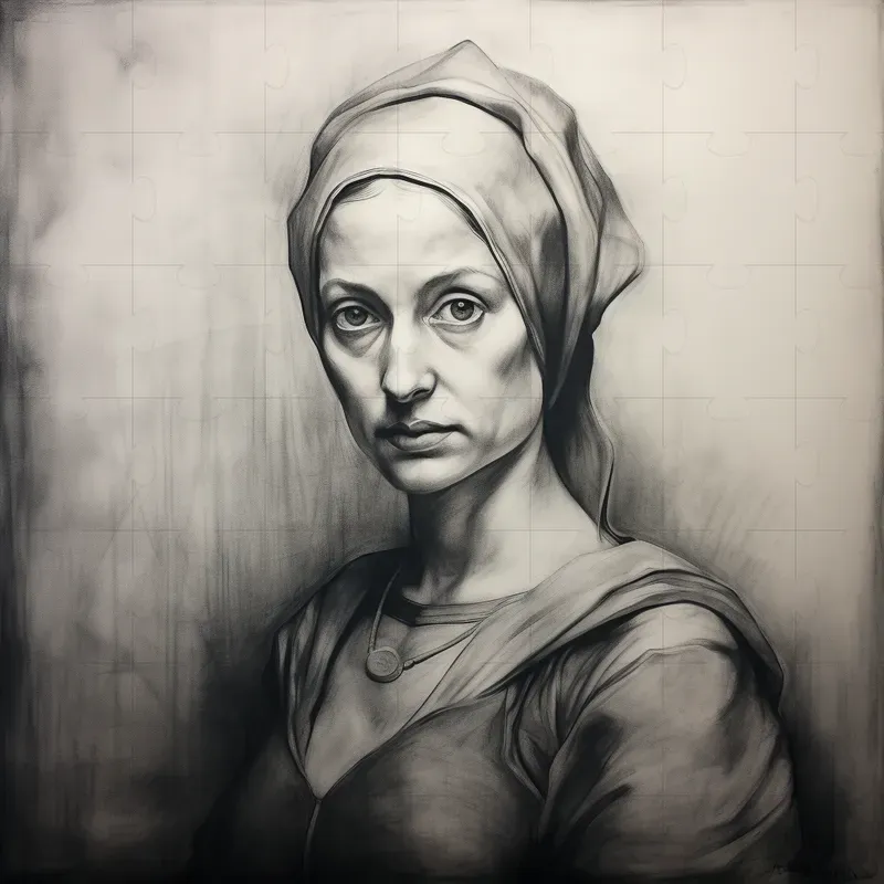 Revival Of Renaissance Charcoal Drawings