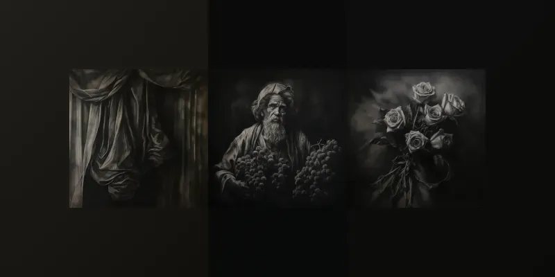 Revival Of Renaissance Charcoal Drawings generated by undefined