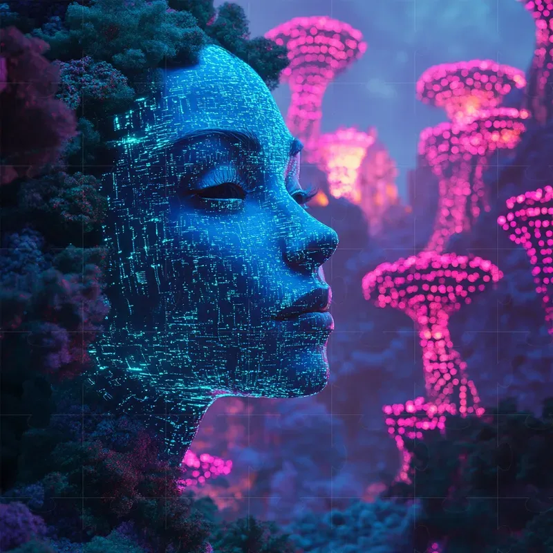 Surrealist Cyberdreamscape Posters