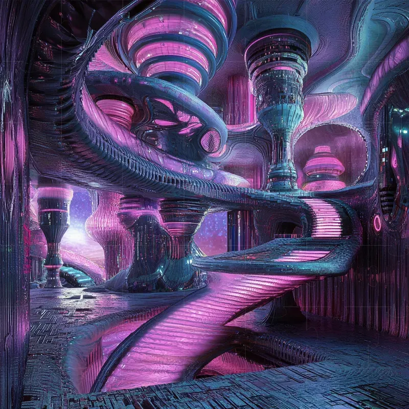 Surrealist Cyberdreamscape Posters