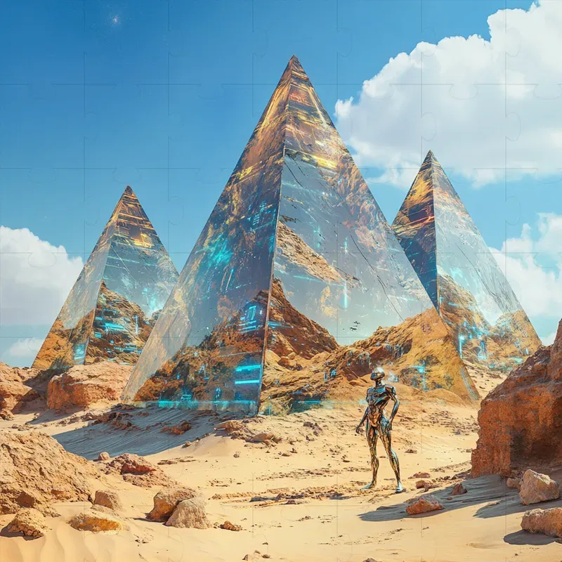 Surrealist Cyberdreamscape Posters