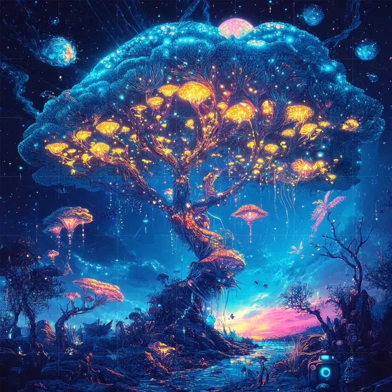 Surrealist Cyberdreamscape Posters