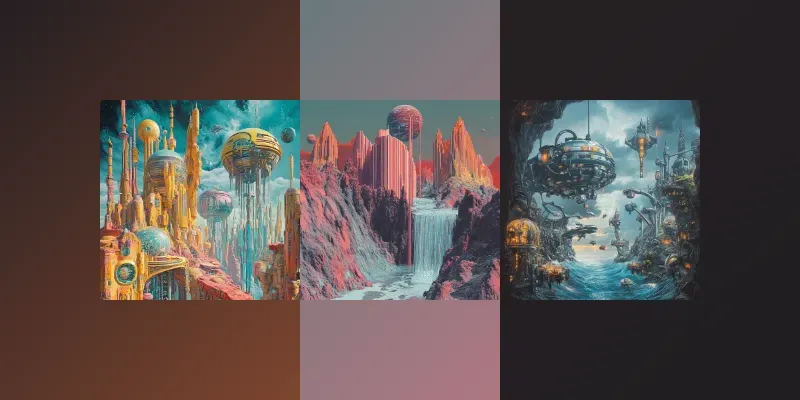 Surrealist Cyberdreamscape Posters generated by undefined