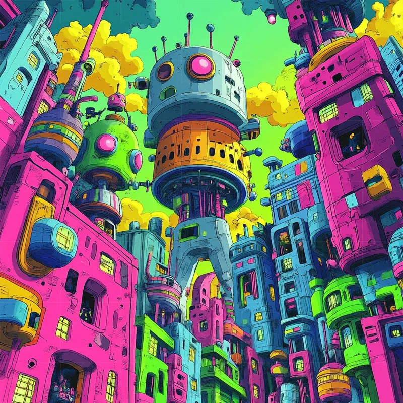 Fantasy Pop Art Collisions