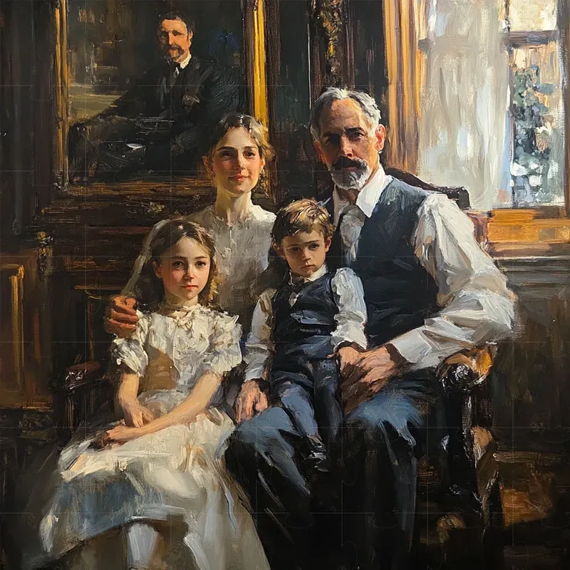 Elegant Portraits In The Style Of Sargent