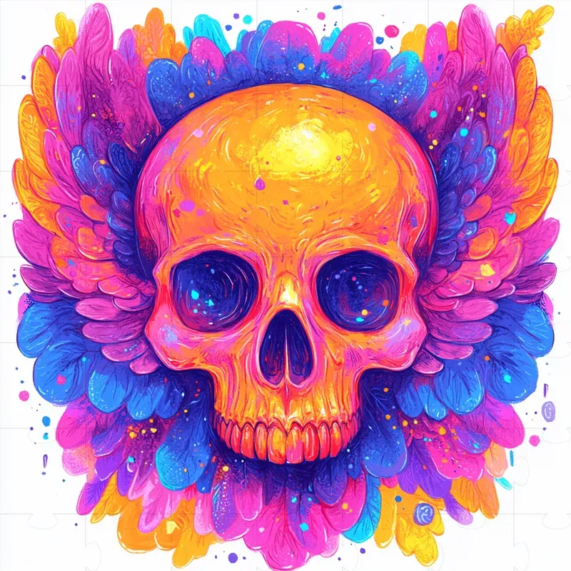 Surreal And Psychedelic Winged Objects