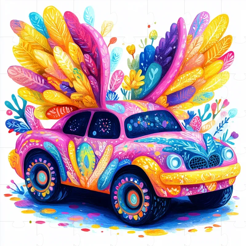 Surreal And Psychedelic Winged Objects