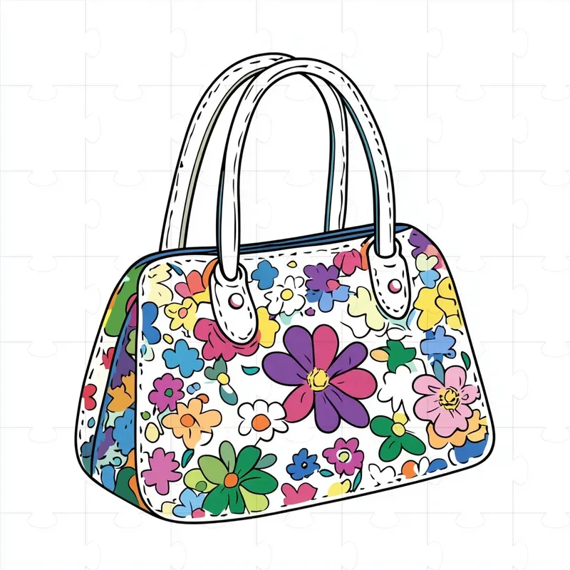 Cute Groovy Cliparts With Flower Patterns