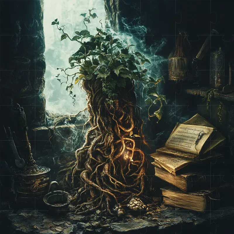 Fairytale Mandrake Roots Illustrations