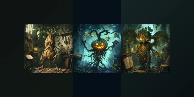 Fairytale Mandrake Roots Illustrations generated by undefined