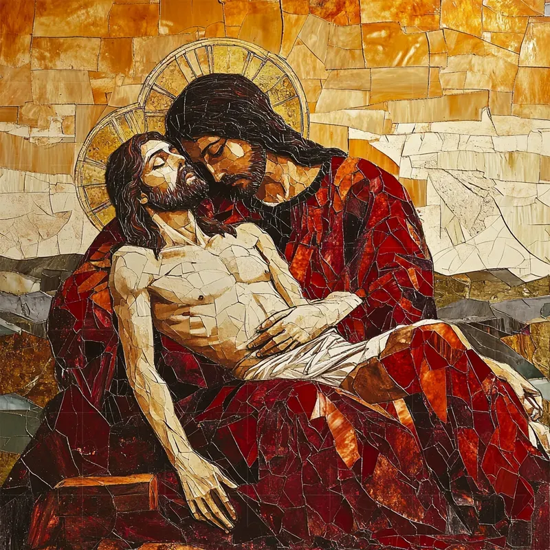 Fresco Artworks With Stained Glass Art