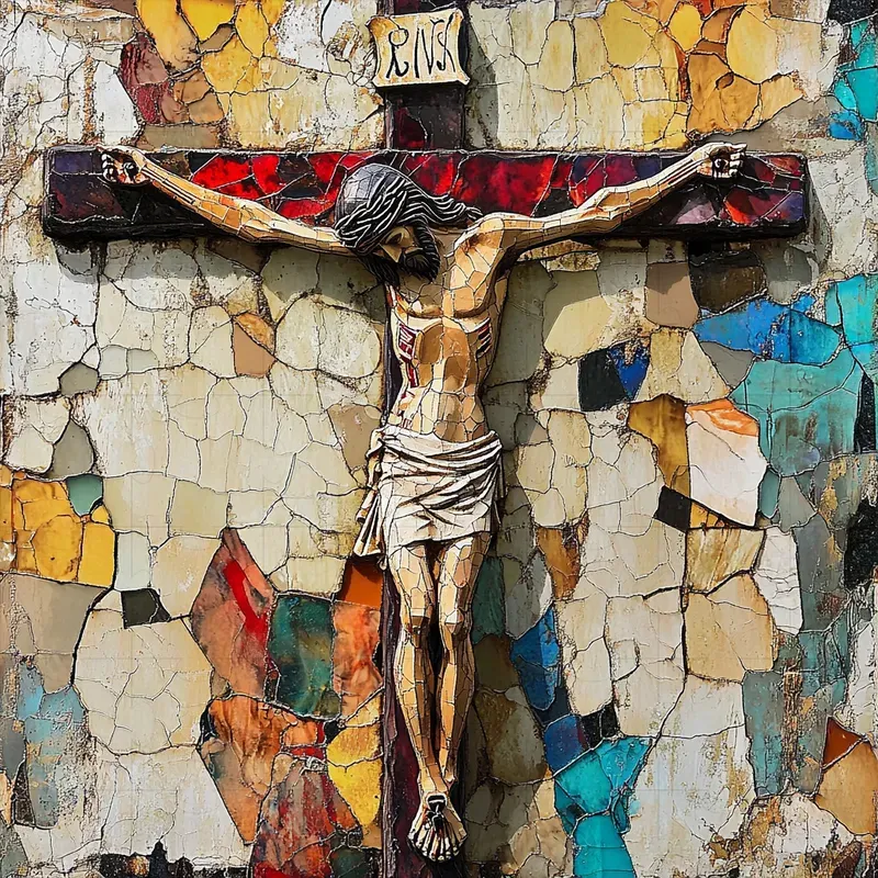 Fresco Artworks With Stained Glass Art
