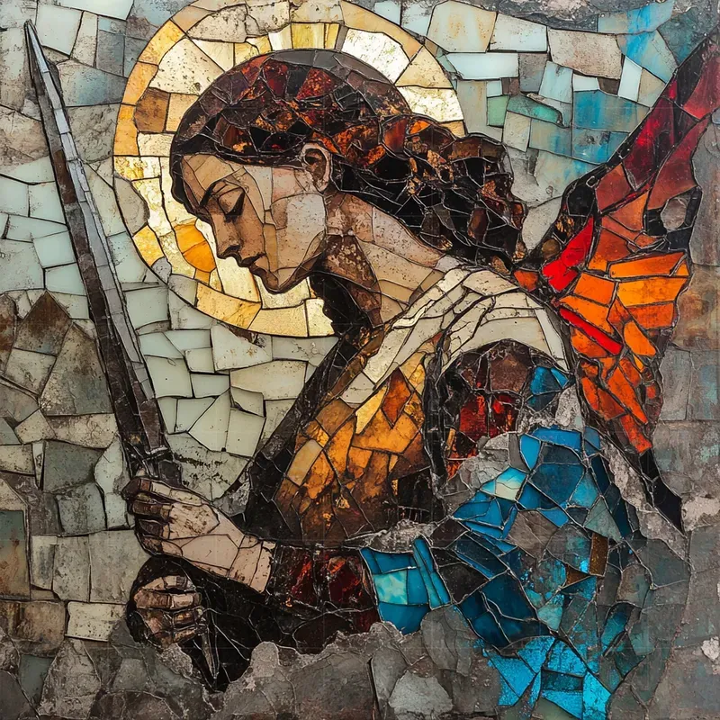 Fresco Artworks With Stained Glass Art