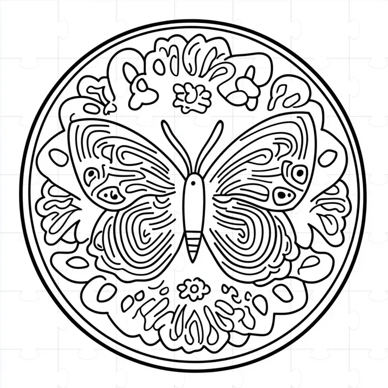 Kids Cute Kawaii Mandalas Coloring Book