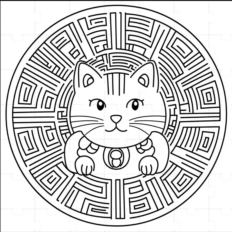Kids Cute Kawaii Mandalas Coloring Book