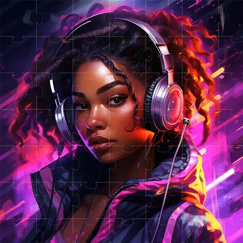 Colorful Digital Cyber Portraits