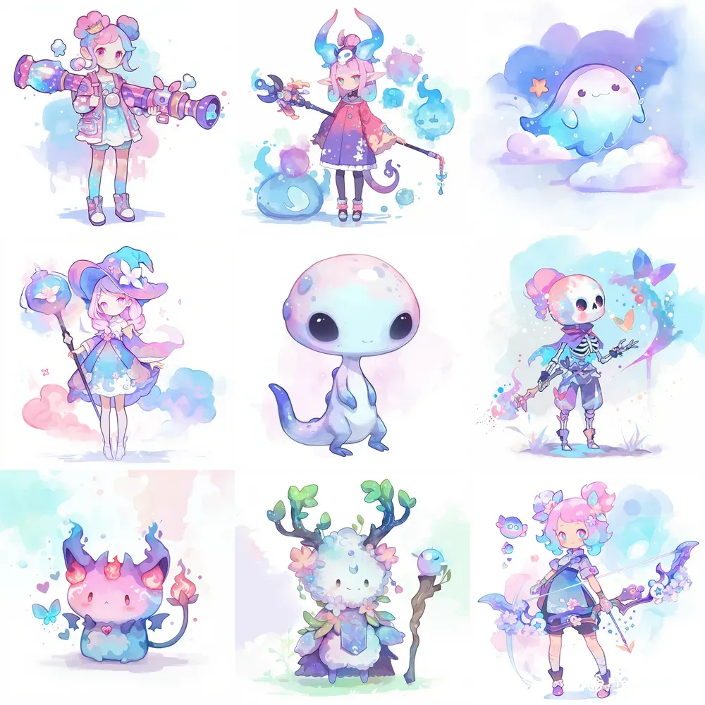 Kawaii Studio Video Game Characters