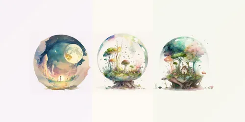 Dream Spheres generated by midjourney