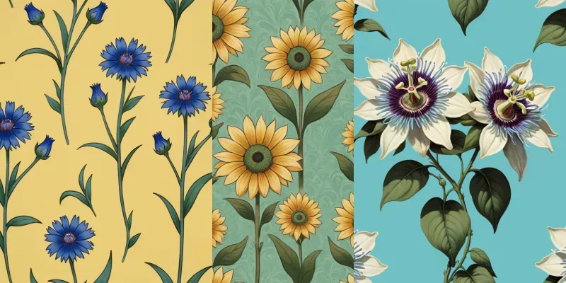 Floral Seamless Patterns generated by undefined