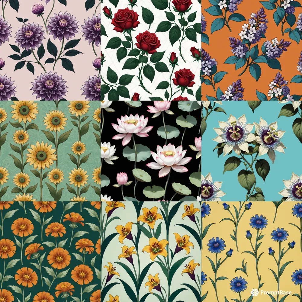 Floral Seamless Patterns