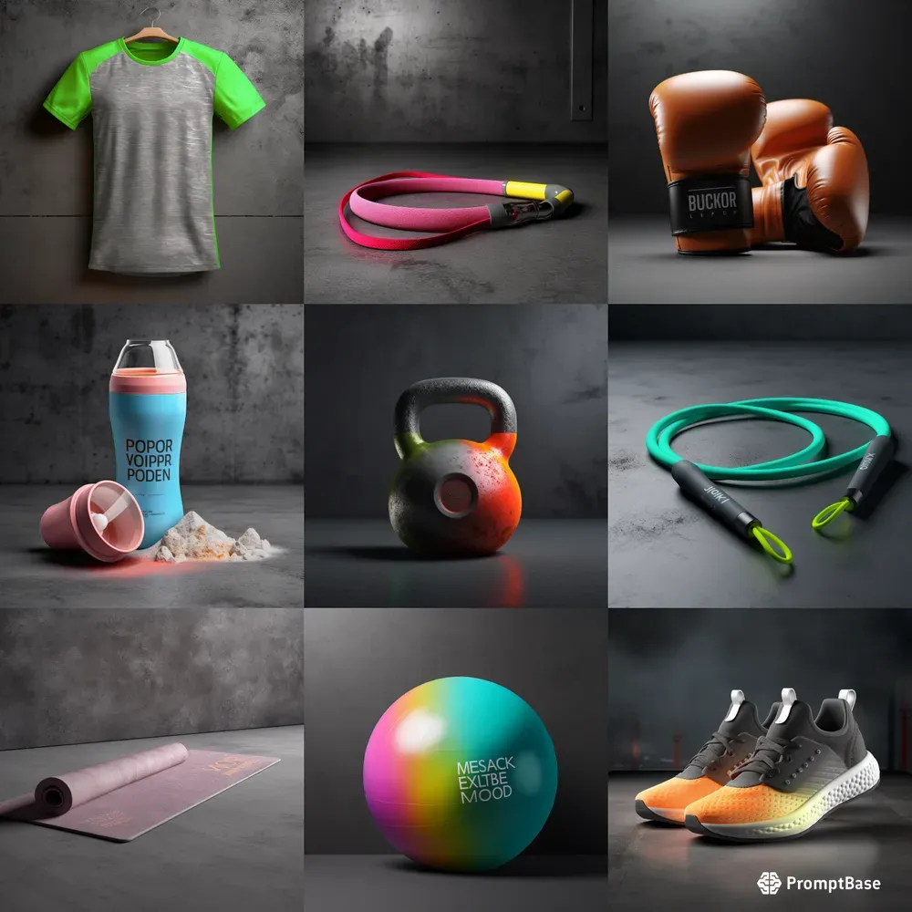 Fitflare Vibrant Fitness Product Mockups