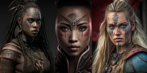 Strong Women generated by midjourney