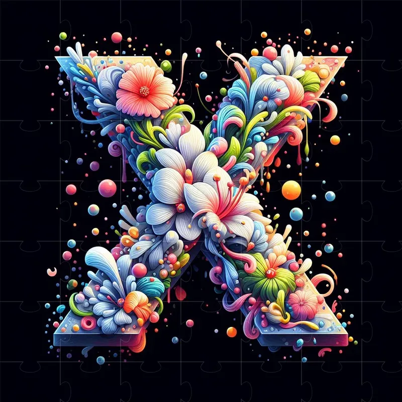 Floral Fonts Pastelcraft