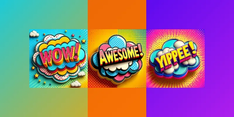 Pop Art Badges generated by undefined