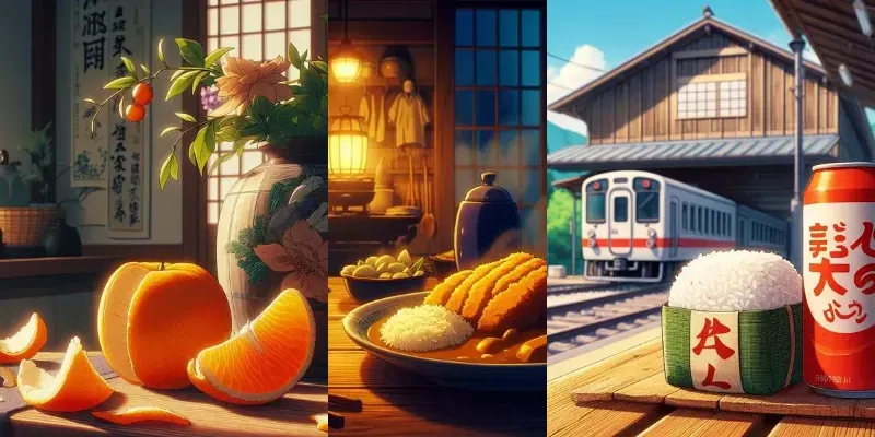 Ghibli Still Lifes generated by undefined