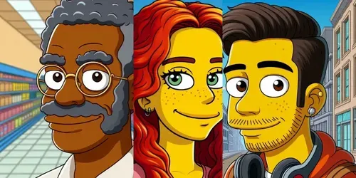 The Simpsons Style Avatars generated by dalle
