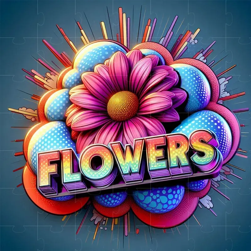 3D Pop Art Badges