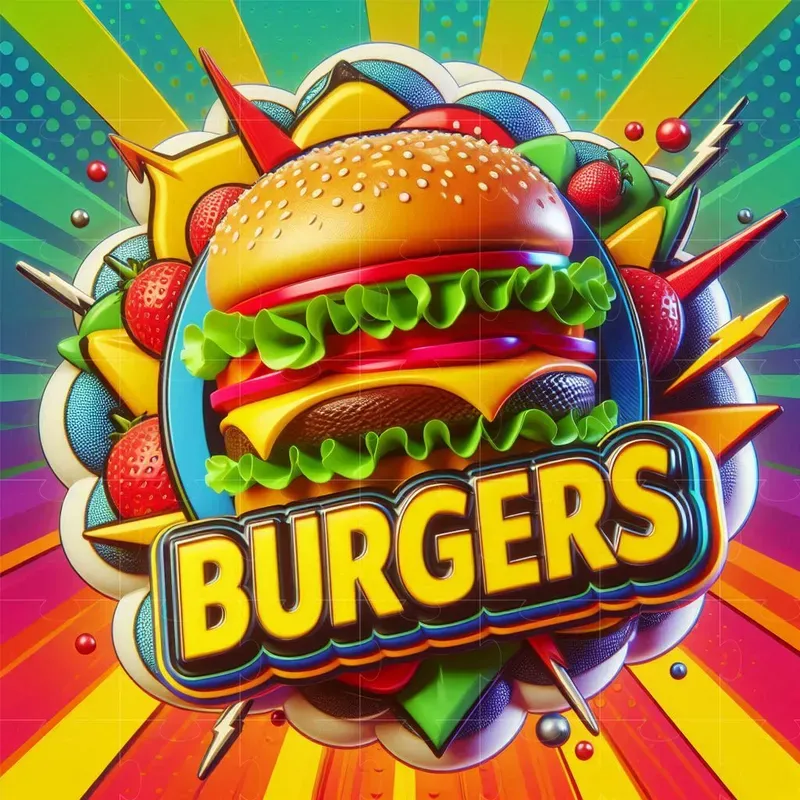 3D Pop Art Badges