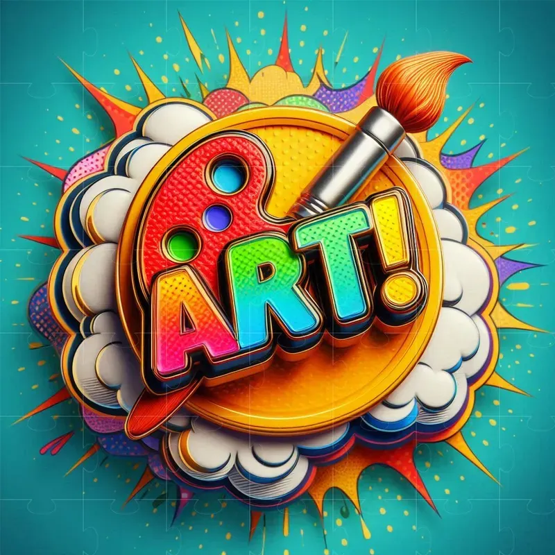 3D Pop Art Badges