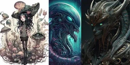 Game Character Concepts generated by midjourney
