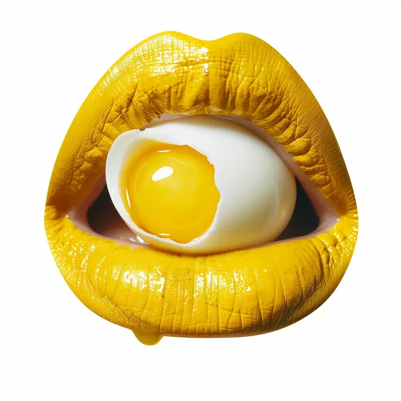 Glossy Lips Isolated On White