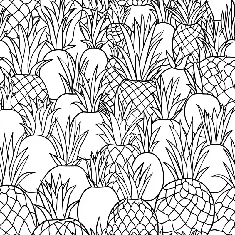 Seamless Pattern Coloring Book Pages