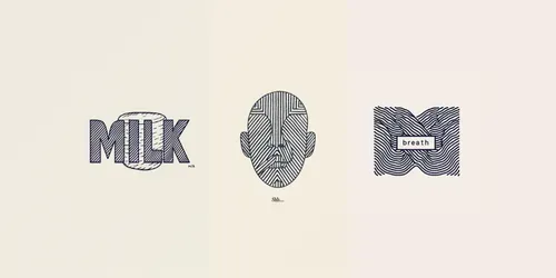 Geometric Line Art For Album Covers generated by midjourney