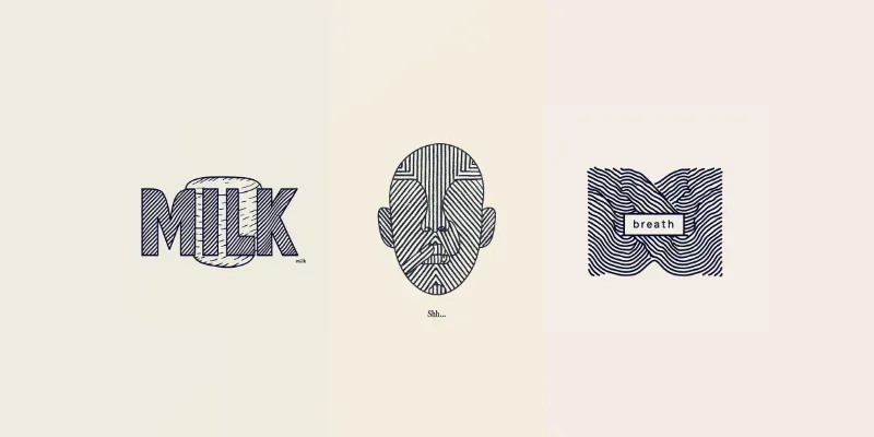 Geometric Line Art For Album Covers generated by undefined
