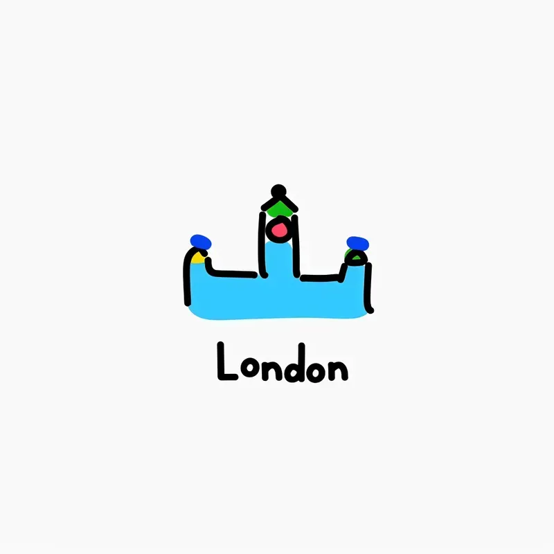 Playful City Landmark Icons