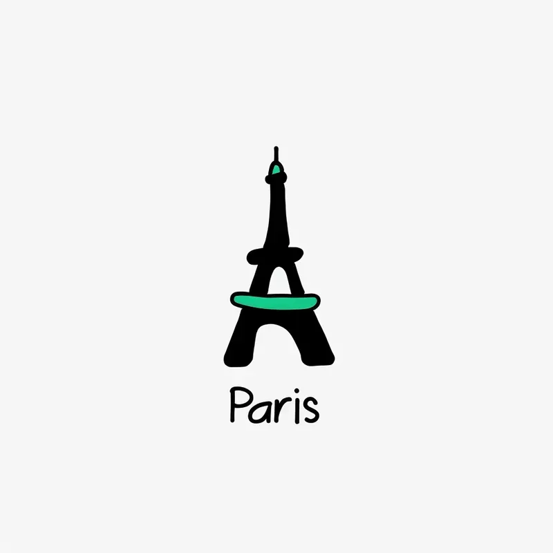 Playful City Landmark Icons